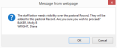 Popup message