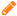 Edit icon of an orange pencil