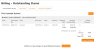 Billing Outstanding Items tab