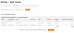 Billing - Paid Items tab
