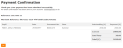 Online Payment Confirmation example