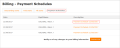 Billing - Payment Schedule - example