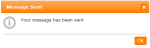Message Sent popup