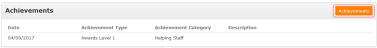 Achievements Home page section - Example