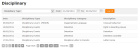 Example disciplinary data
