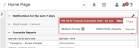 Example of an overdue alert popup, i.e. one that has been 'snoozed'.